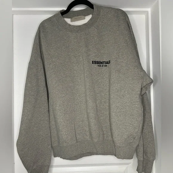 New Fear of God Essentials Crewneck 'Dark Oatmeal'